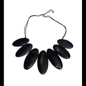 Hand Made Carved Cow Horn Necklace